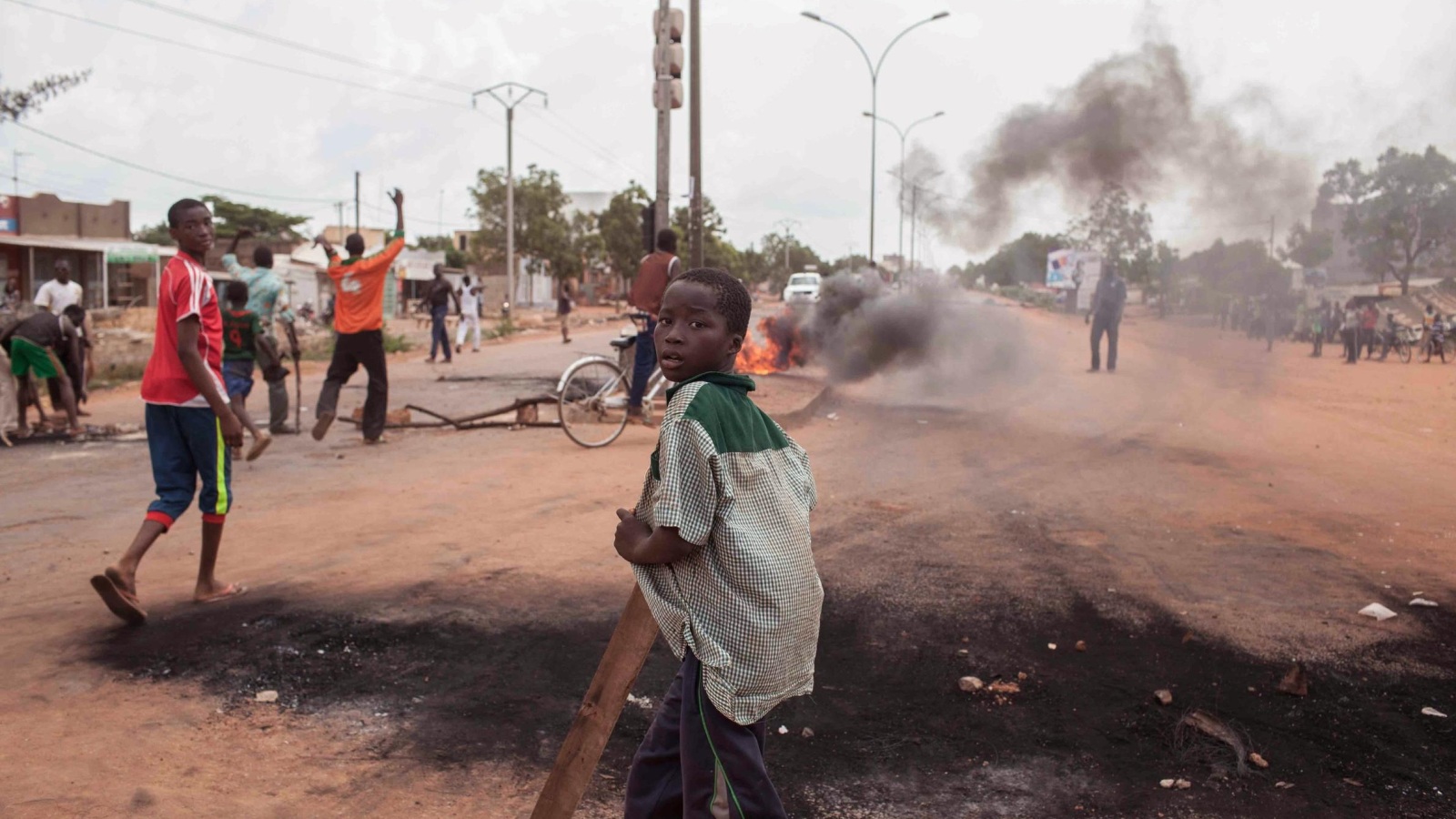 محتجون على الانقلاب بشوارع العاصمة واغادوغو