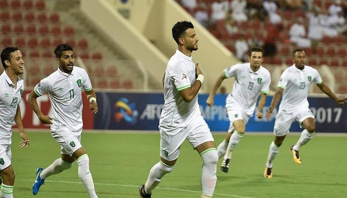 فرحة لاعبي الأهلي بالهدف الأول