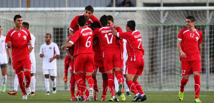 فرحة لاعبي المنتخب الأولمبي بالفوز