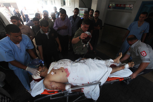خلال نقل اصابة في غزة (أرشيف)