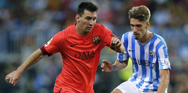 مباراة برشلونة الأخيرة أمام ملقا
