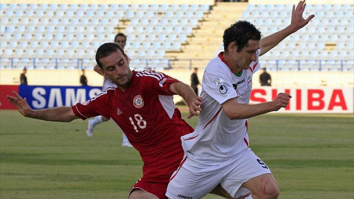جانب من مباراة لبنان وإيران