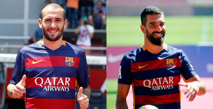 من اليمين: توران, وفيدال