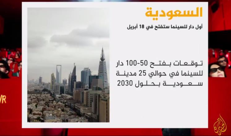 بعد أسبوعين.. أول سينما بالسعودية