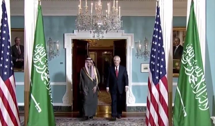 تيلرسون والجبير يبحثان بواشنطن قضايا المنطقة