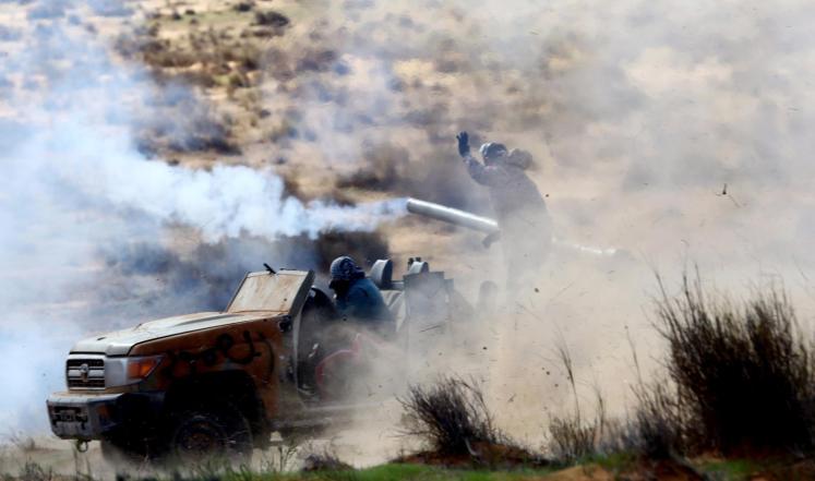 من مشاهد الصراع في ليبيا