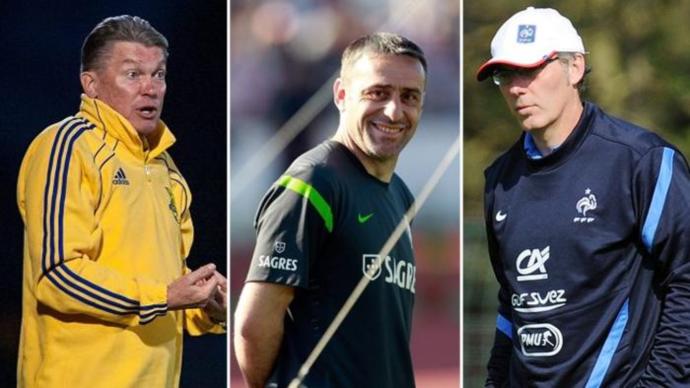 "من اليمين".. بلان, وبينتو, وبلوخين